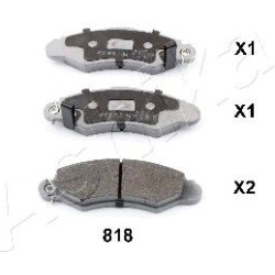 stabdžių trinkelių rinkinys, diskinis stabdys
                                ASHIKA                                      