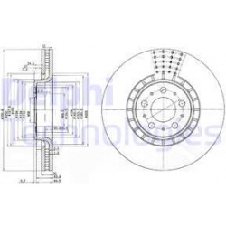 stabdžių diskas (1vnt)
DELPHI BG9783C, Nenur