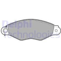 stabdžių trinkelių rinkinys, diskinis stabdys
                                DELPHI                                      