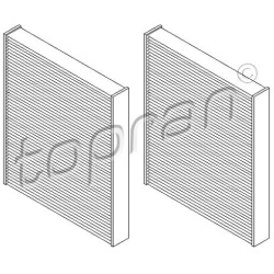 filtrų rinkinys, kabinos oras
                                TOPRAN                                                501 647,