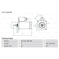 Starteris
                                BOSCH                                                0986013590, BOSCH, 0986013590,