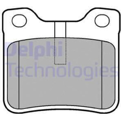 stabdžių trinkelių rinkinys, diskinis stabdys
                                DELPHI                                      