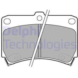 stabdžių trinkelių rinkinys, diskinis stabdys
                                DELPHI                                      