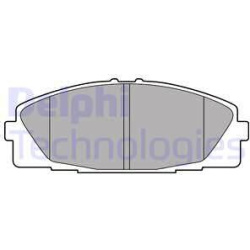 stabdžių trinkelių rinkinys, diskinis stabdys
                                DELPHI                                      