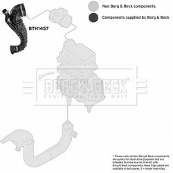 įsiurbimo vamzdis, oro filtras
                                BORG &amp; BECK                                              