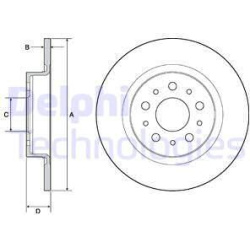 stabdžių diskas (1vnt)
DELPHI BG4690C, Nenur