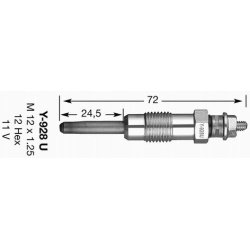 kaitinimo žvakė D-Power
                                NGK                                                4389, NGK, 4389,