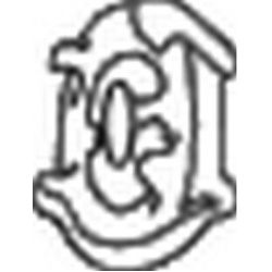 laikiklis, išmetimo sistema
                                BOSAL                                                255-079, Ne