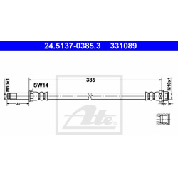 stabdžių žarnelė
                                ATE                                                24.5137-0385.3, ATE, 