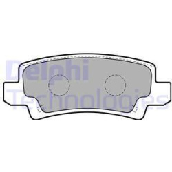 stabdžių trinkelių rinkinys, diskinis stabdys
                                DELPHI                                      