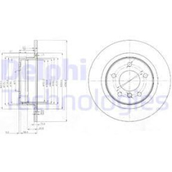 stabdžių diskas (1vnt)
                                DELPHI                                                BG3960, Nenuro