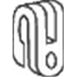 laikiklis, išmetimo sistema
                                BOSAL                                                255-014, Ne