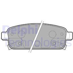 stabdžių trinkelių rinkinys, diskinis stabdys
                                DELPHI                                LP2167