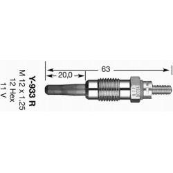 kaitinimo žvakė
                                NGK                                                6136, NGK, 6136, auto de