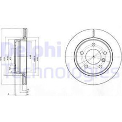 stabdžių diskas (1vnt)
                                DELPHI                                                BG3041C, Nenur