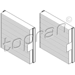 filtrų rinkinys, kabinos oras
TOPRAN 700 489,