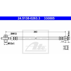 stabdžių žarnelė
                                ATE                                24.5138-0263.3, ATE, 245138-02633, au