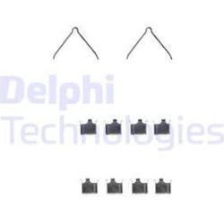priedų komplektas, diskinių stabdžių trinkelės
                                DELPHI                                LX0