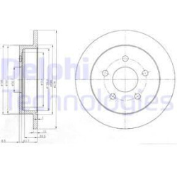 stabdžių diskas (1vnt)
                                DELPHI                                                BG3143, Nenuro