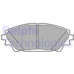 stabdžių trinkelių rinkinys, diskinis stabdys
                                DELPHI                                      