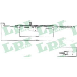 trosas, stovėjimo stabdys
                                LPR                                C0971B, Nenurodytas gamintojas,