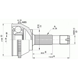 HANZE                                                HC253, Nenurodytas gamintojas, HC253, auto detalė
