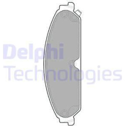 stabdžių trinkelių rinkinys, diskinis stabdys
                                DELPHI                                      