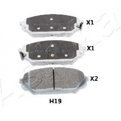 stabdžių trinkelių rinkinys, diskinis stabdys
                                ASHIKA                                      