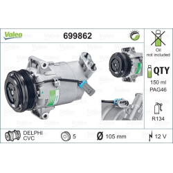 kompresorius, oro kondicionierius VALEO RE-GEN REMANUFACTURED
                                                VAL 699862, VAL