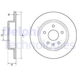 stabdžių diskas (1vnt)
                                DELPHI                                                BG4761C, Nenur