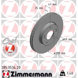 stabdžių diskas (1vnt) COAT Z
                                ZIMMERMANN                                                285
