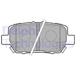 stabdžių trinkelių rinkinys, diskinis stabdys
                                DELPHI                                      