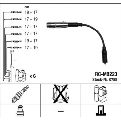 uždegimo laido komplektas
                                NGK                                                0758, NGK, 0758