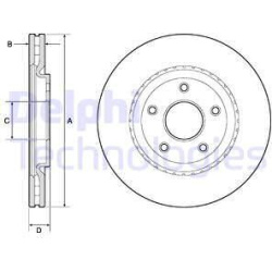 stabdžių diskas (1vnt)
                                DELPHI                                                BG4759C, Nenur