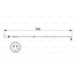 įspėjimo kontaktas, stabdžių trinkelių susidėvėjimas
                                BOSCH                            