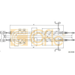 trosas, stovėjimo stabdys
                                COFLE                                                10.5336, Nenu