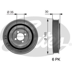 skriemulys, alkūninis velenas DriveAlign™
                                GATES                                           