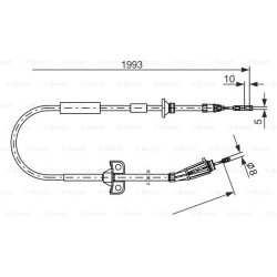 trosas, stovėjimo stabdys
                                BOSCH                                                1 987 477 819