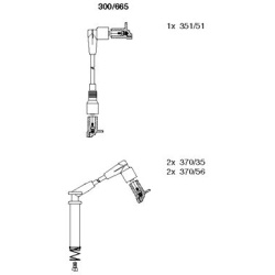 uždegimo laido komplektas
                                BREMI                                                300/665, BREM