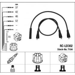 uždegimo laido komplektas
                                NGK                                                7104, NGK, 7104
