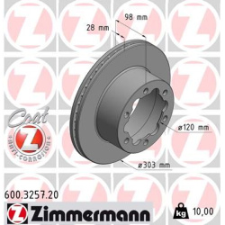 stabdžių diskas (1vnt) COAT Z
                                ZIMMERMANN                                600.3257.20, Nenuro