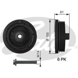 skriemulys, alkūninis velenas DriveAlign™
                                GATES                                           
