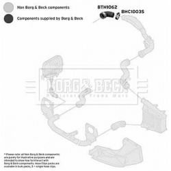 įsiurbimo vamzdis, oro filtras
                                BORG &amp; BECK                                              
