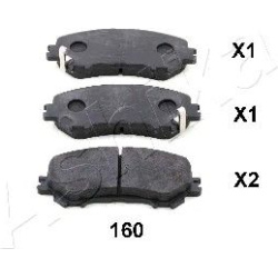 stabdžių trinkelių rinkinys, diskinis stabdys
                                ASHIKA                                      