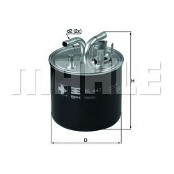 Filtras kuro diesel
MAHLE KL447, MAHLE, KL447,