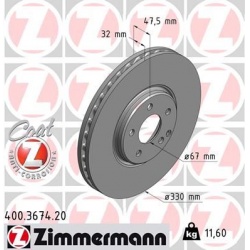 stabdžių diskas (1vnt) COAT Z
                                ZIMMERMANN                                                400
