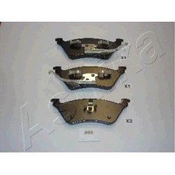 stabdžių trinkelių rinkinys, diskinis stabdys
                                ASHIKA                                      