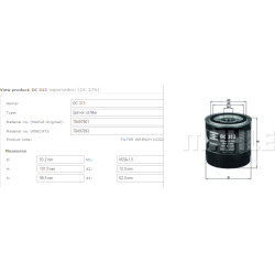Filtras tepalo
                                MAHLE                                                OC313, MAHLE, OC313, auto