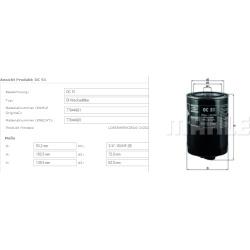 Filtras tepalo
                                MAHLE                                                OC51 ., MAHLE, OC51, auto