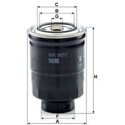 kuro filtras
                                MANN-FILTER                                                WK9057Z, MANN-FILTER,